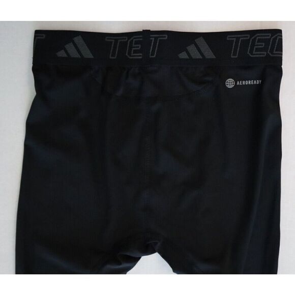 Adidas HD3523 Men's Sz M Black Techfit Performance Training 3/4 Tights - Picture 7 of 9